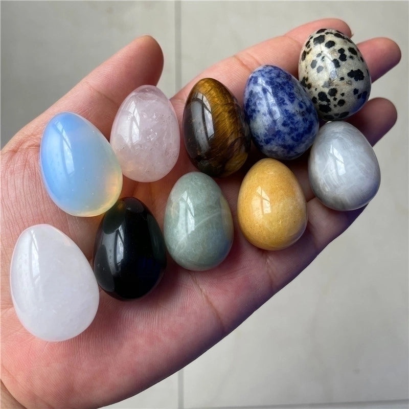 Natural 30mm Agate Egg Stone Semi-Precious Crystal Mineral Specimen|Semi-Precious Stones & Crystals