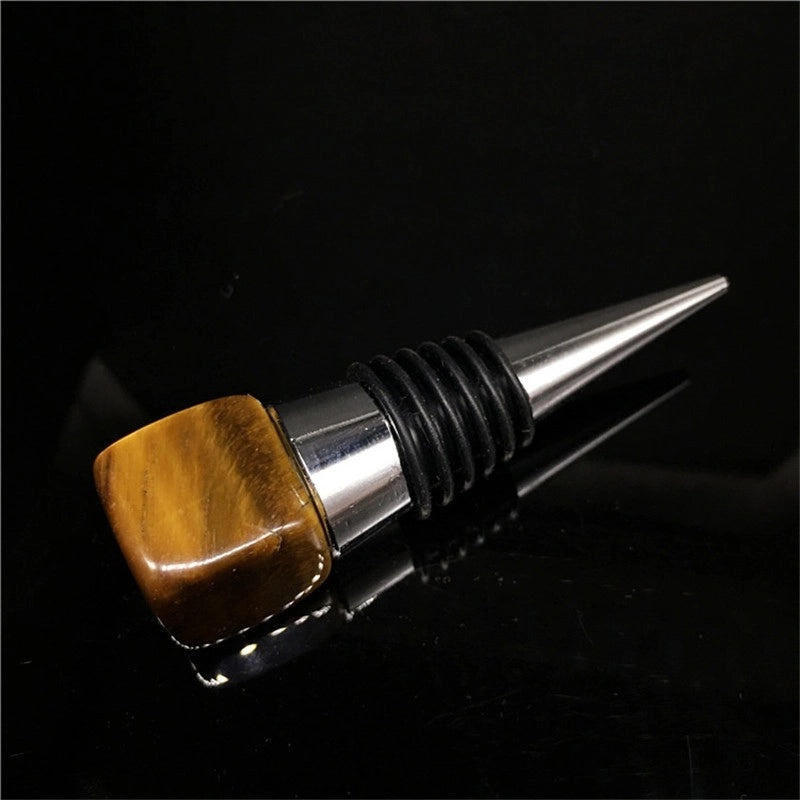 Modern Geometric Metal Wine Bottle Stopper | Kitchen & Dining Accessories