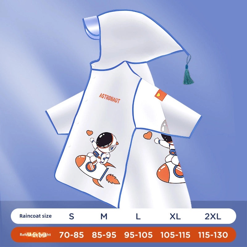 Kids Transparent Cartoon Raincoat and Boots Set Waterproof Full Body Rain Gear for Kindergarten and Primary School Students|Children's Rainwear