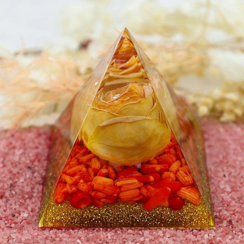 Minimalist Pyramid Resin Crystal Ornament|Home Decor
