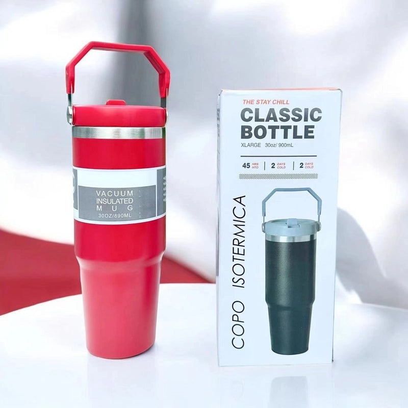 Solid Color 304/201 Stainless Steel Thermos Cup - Durable Casual Insulated Drinkware|Drinkware & Thermoses