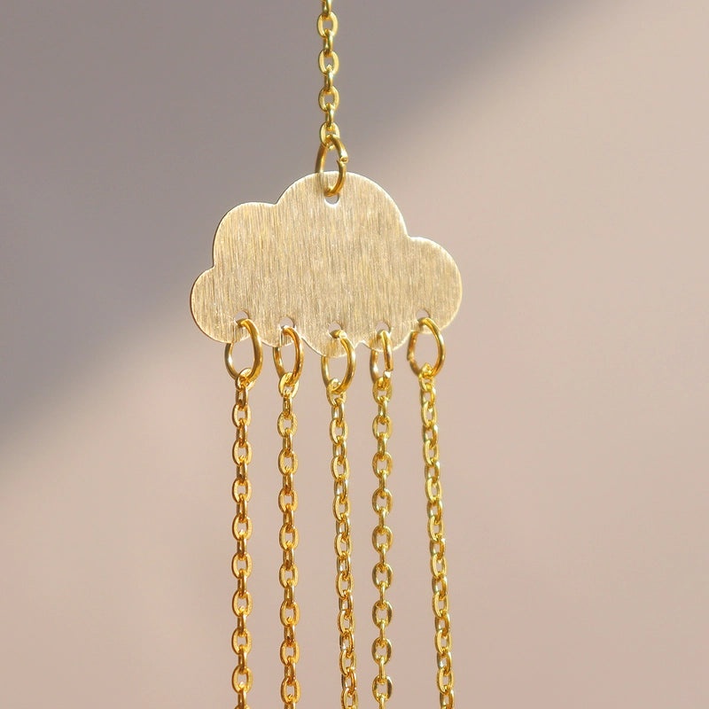 Golden Cloud Wind Chime Pendant | Home Decor Accessories