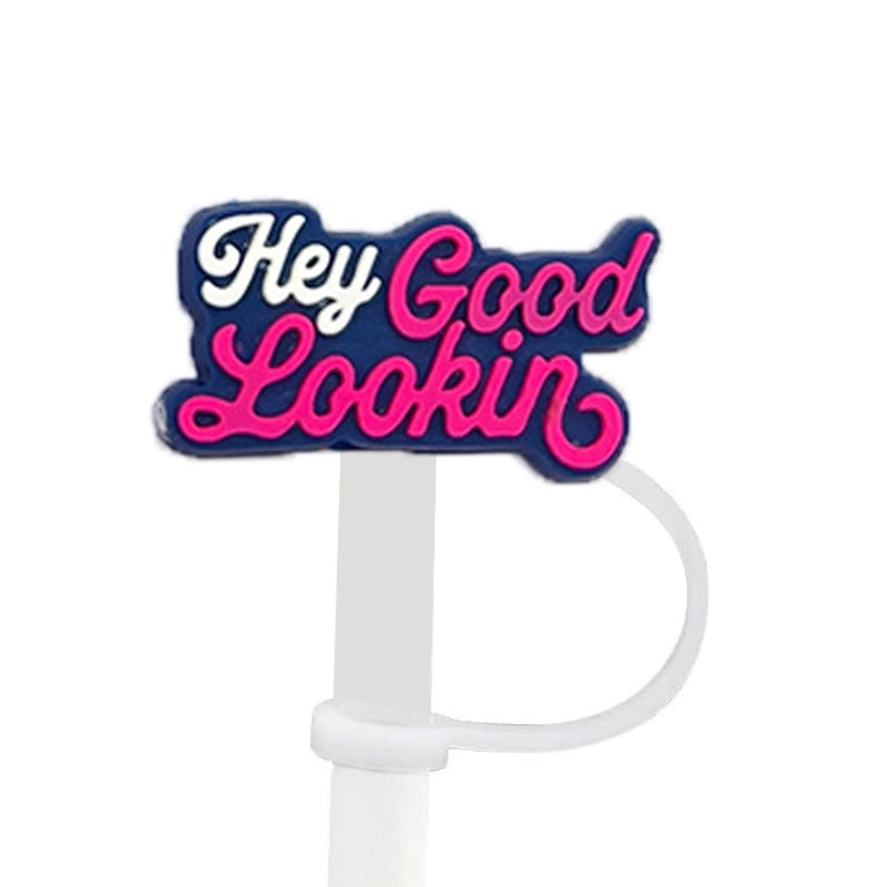 Silicone Letter Straw Mouthpiece 1 Piece Soft Cute Reusable Drink Accessory|Drinkware & Bar Accessories