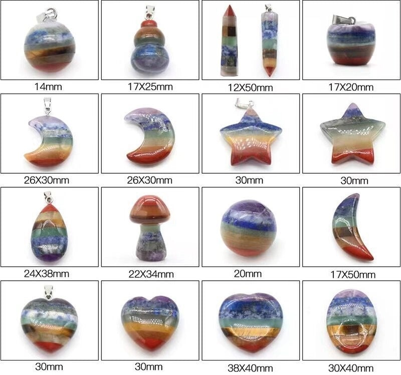 Natural Amethyst & Jade Multi-Stone Crystal Pendant | Jewelry Accessories