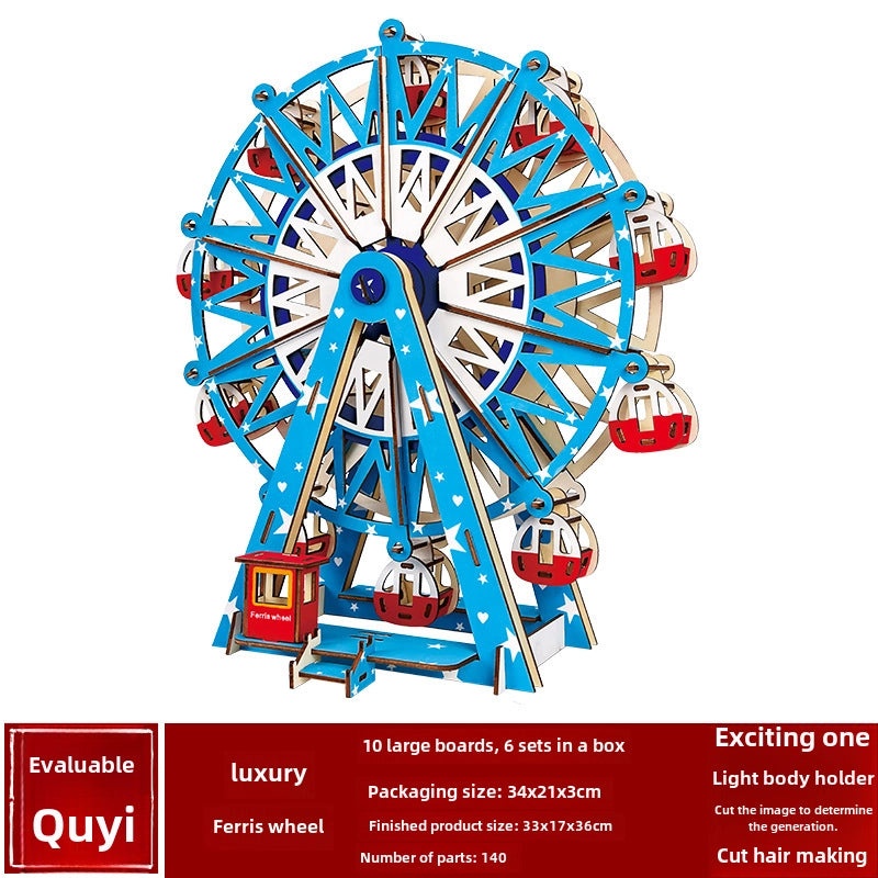 Handmade Wooden 3D Puzzle for Kids and Adults | Educational Toys & Games