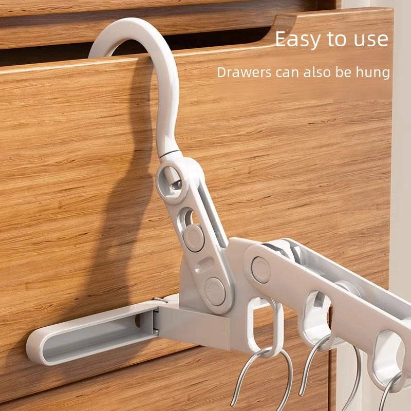 Multi-functional Five-Hole Folding Clothes Hanger for Travel and Home | Home & Living
