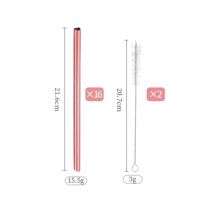 Stylish Solid Color Stainless Steel Drinking Straw|Kitchen & Dining Accessories