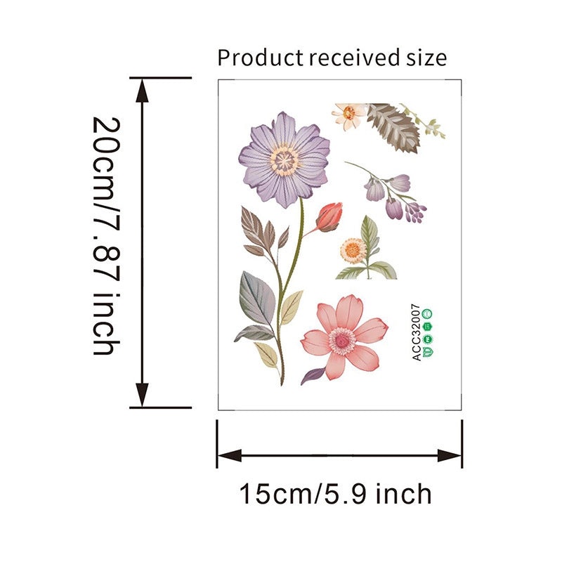 Pastoral Floral PVC Wall Switch Sticker Decorative Wall Art | Home Decor & Wall Stickers