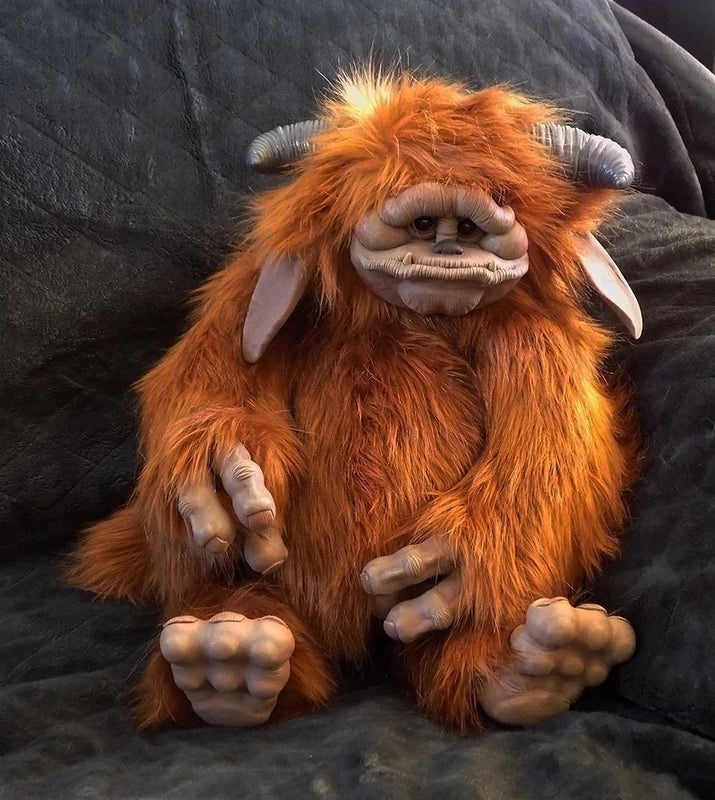 Maze Red Big Mouth Plush Doll Independent Station Ludo Baby Strange Animal Stuffed Toy|Plush Toys & Collectibles