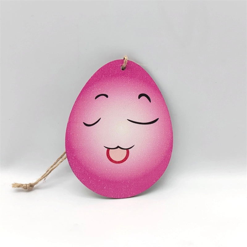 Elegant Easter Wooden Rabbit Hanging Ornament for Home Party Decorations | Home Decor