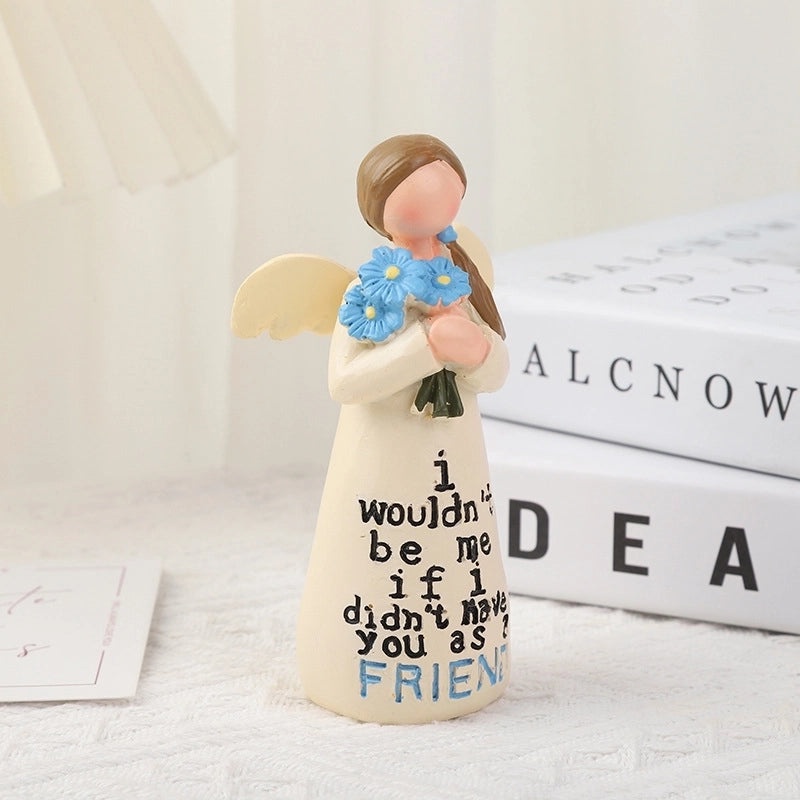 Charming Pastoral Angel Resin Figurines | Home Decor Ornaments