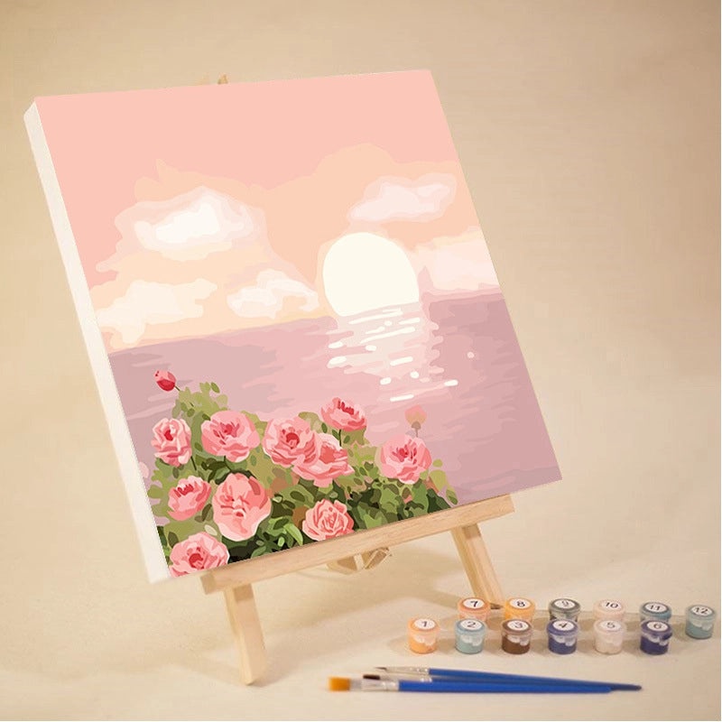 10-12 Color High Quality Pigment Set for DIY Digital Oil Painting Landscape | Painting Supplies