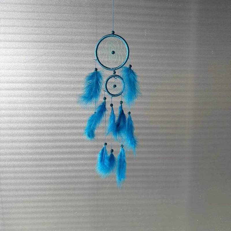 Minimalist Feather Dreamcatcher Wall Art, Boho Grid Style | Home Decor