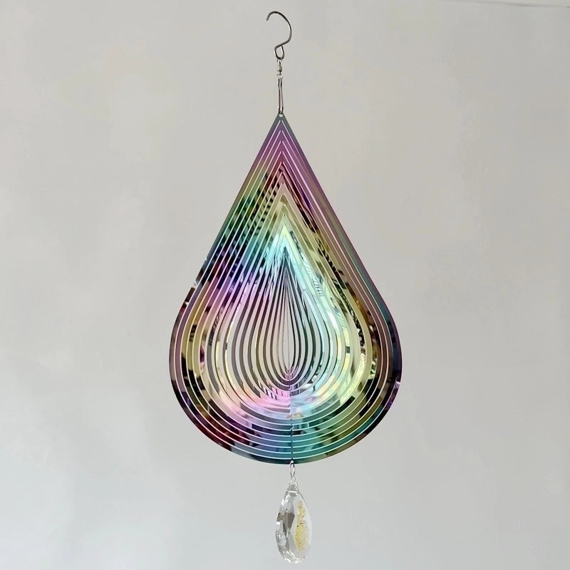 Elegant Metal Water Droplets Wind Chime Wall Decor | Home Decor