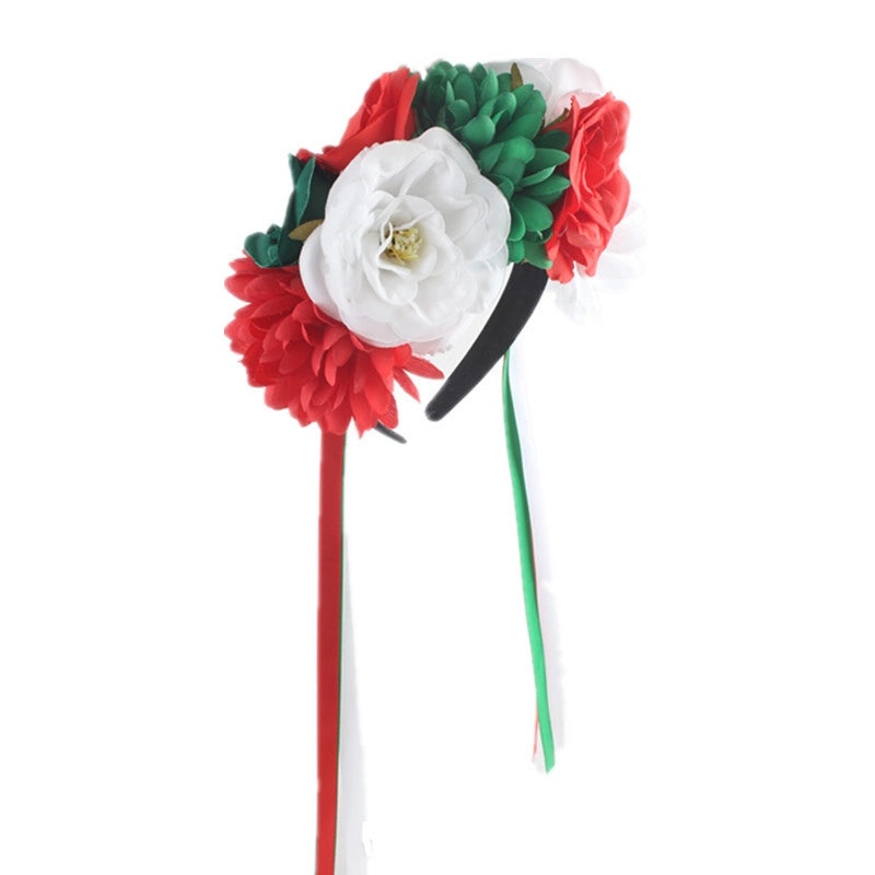 Artificial Flower Ribbon Hairband for Women|Hair Accessories