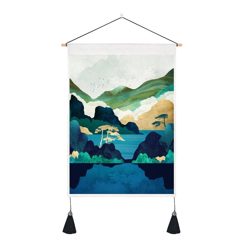 Scenic Polyester Wall Tapestry for Home Decor|Home Decor