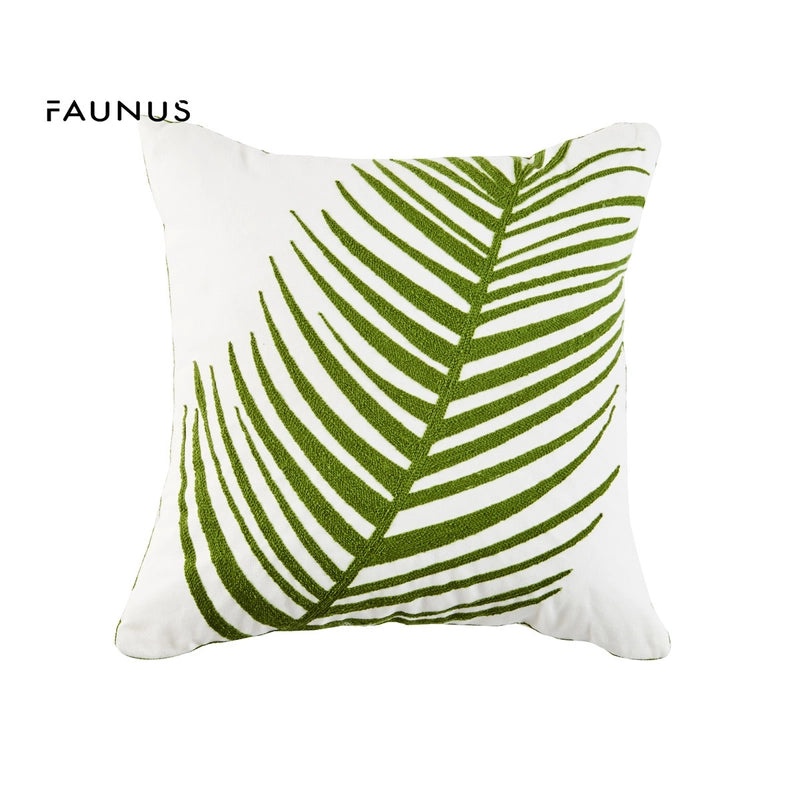 Minimalist Cotton Linen Plant Print Pillow Covers for Couch Sofa Decoration|Home Decor Pillows