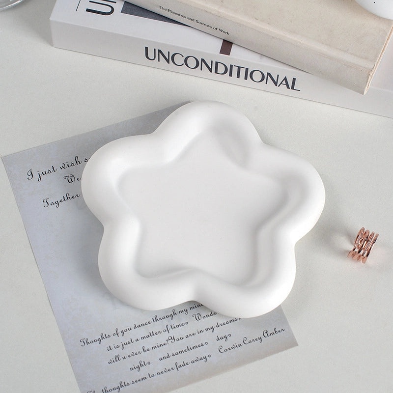 Love Flower Jewelry Display Plate for Photography Props Nail Art Small Objects Background|Photography Props