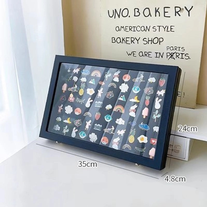 Casual Solid Color PU Leather Flannel Storage Box with Density Plate | Home Storage & Organization