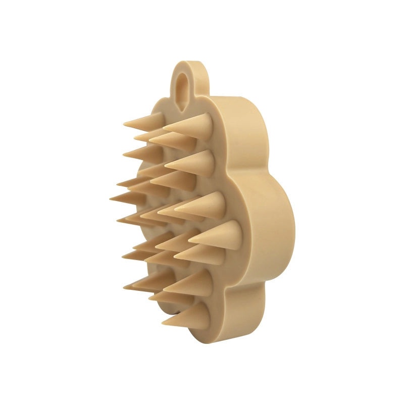 Minimalist Solid Color Silicone Shampoo Brush for Casual and Elegant Hair Care|Hair Care Accessories