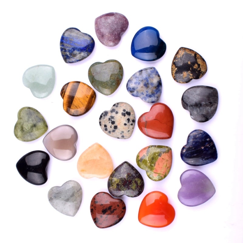 Pink 20mm Heart-Shaped Amethyst Crystal Ornament | Jewelry & Accessories