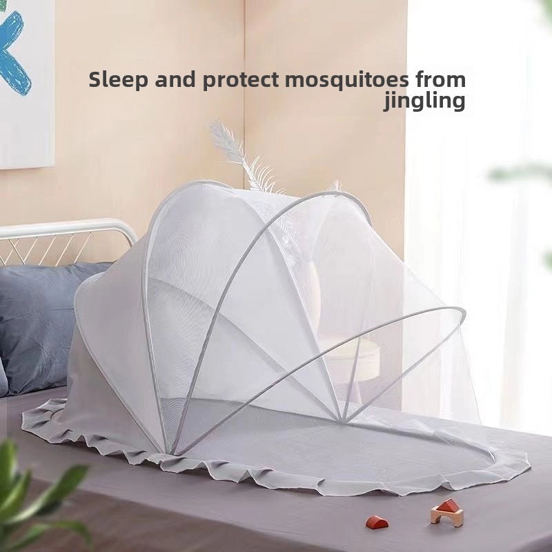 Foldable Baby Mosquito Net | Portable Sun-proof Insect Cover for Kids | Bottomless, Installation-free Children’s Mesh Bag | Baby Accessories