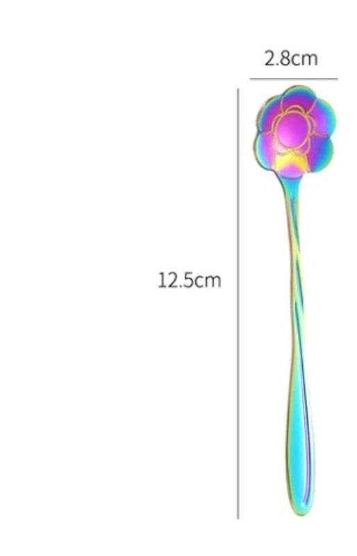 Elegant Floral Stainless Steel Spoon | Kitchen Utensils
