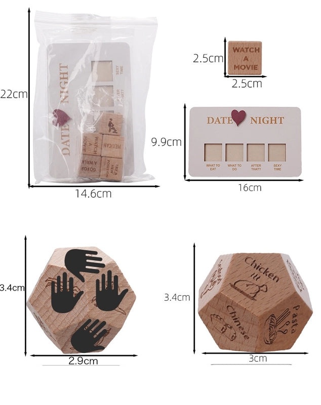 Educational Wooden Dice with Letters and Numbers|Children's Educational Toys and Games