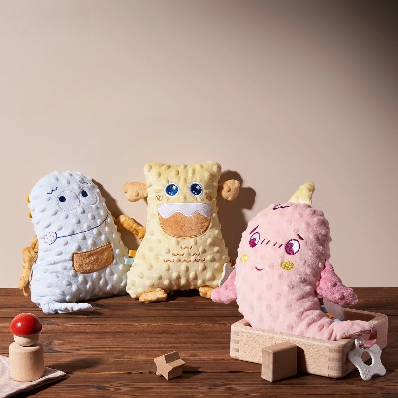 Yinmei Velvet Baby Soothing Towel and Nibbling Beanie Plush Doll | Baby Soothing Toys