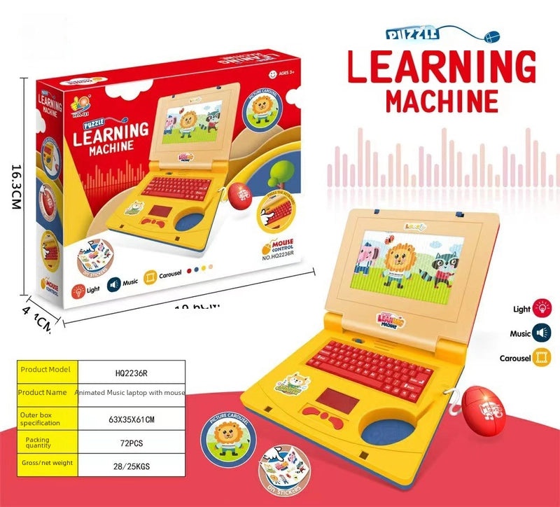 English Simulation Notebook with Lights and Music for Kids|Educational Toys and Early Learning Products