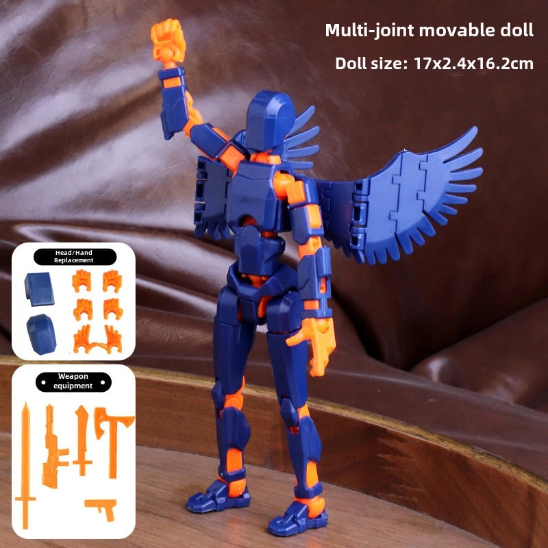 Lucky Doll 13-Joint Movable 3D Printed DIY Whole Body Stress Relief Toy | Toys & Games