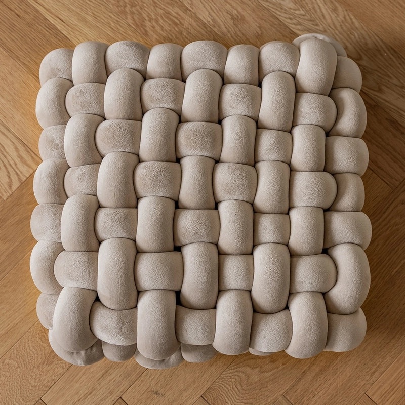 Cream Style Plush Sofa Pillow Cover Decorative Flower Cushion for Living Room Bedside Backrest|Home Decor Cushions