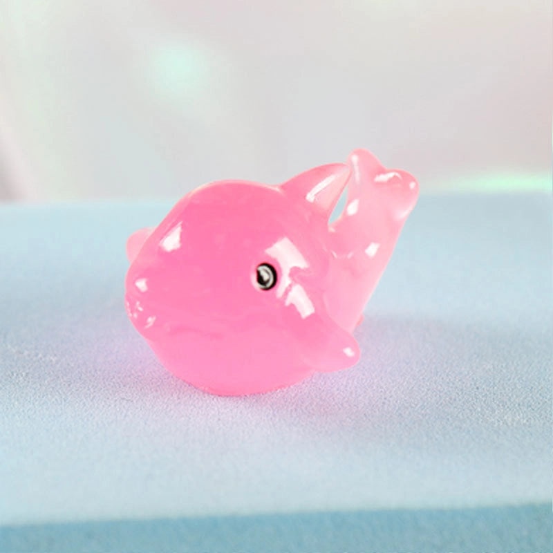 100 Pieces Colorful Dolphin Luminous Doll Resin Pendants for Micro Landscape Jewelry Craft Decorations|Jewelry & Craft Supplies