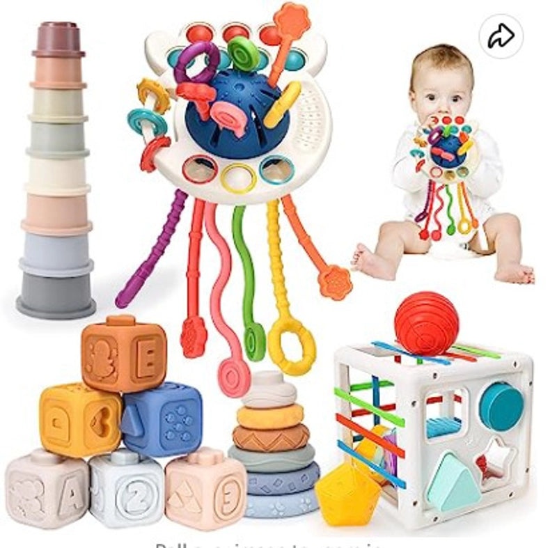 DIY Educational Finger Pumping Music Rubber Rings|Educational Toys