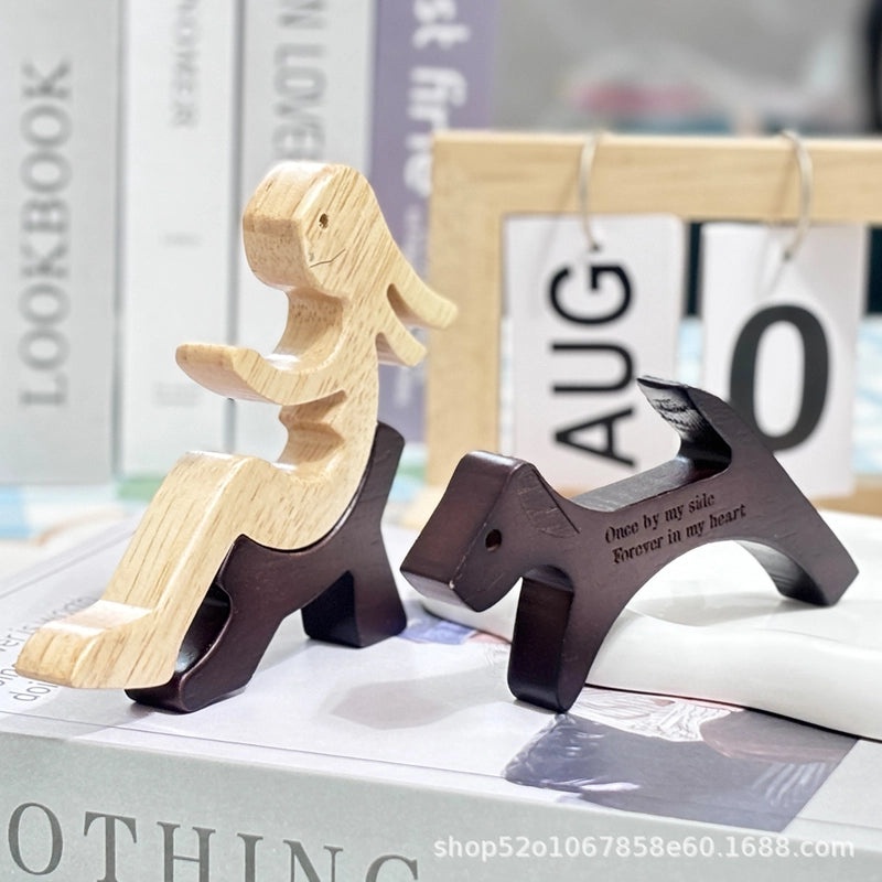 Adorable Dog Letter Wooden Ornament Decorative Artificial Home Decor | Home Decorations