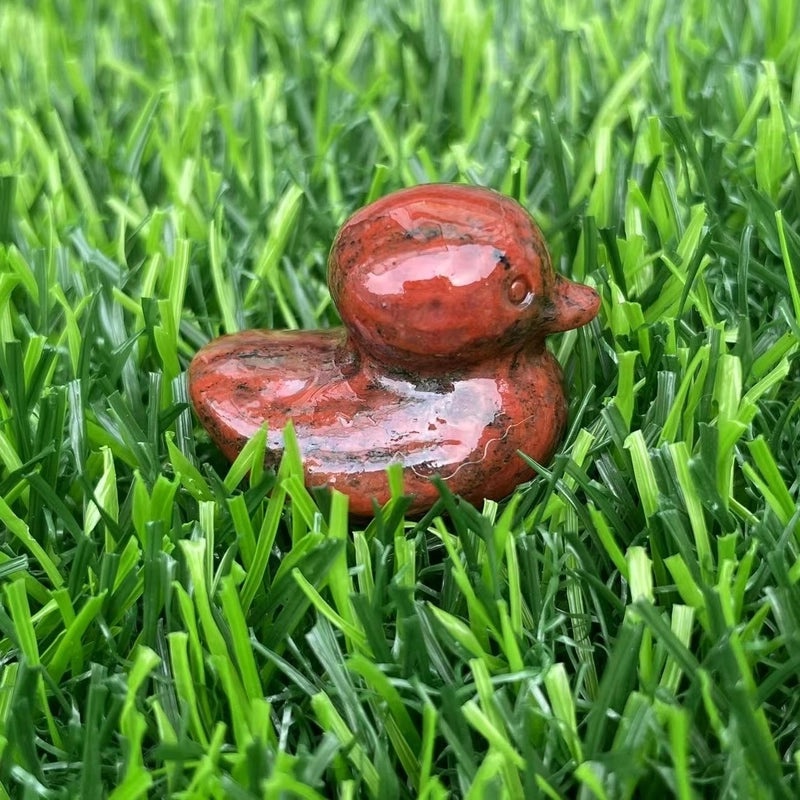 Retro Duck Natural Stone Ornament Cute Decorative Artificial Sculpture|Home Decor