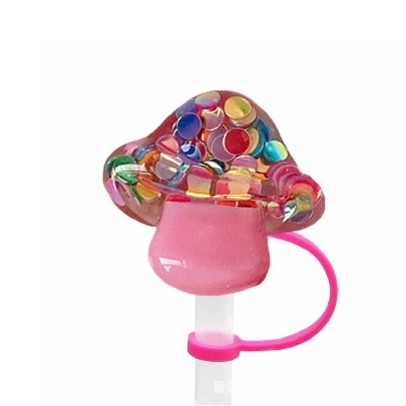 Pastoral Star Fruit Resin Straw Cap, Cute Casual Decorative Silica Gel Cover | Drinkware Accessories