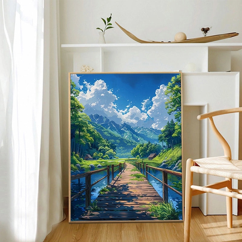 Tropical Beach Scene Canvas Wall Art | Home Decor