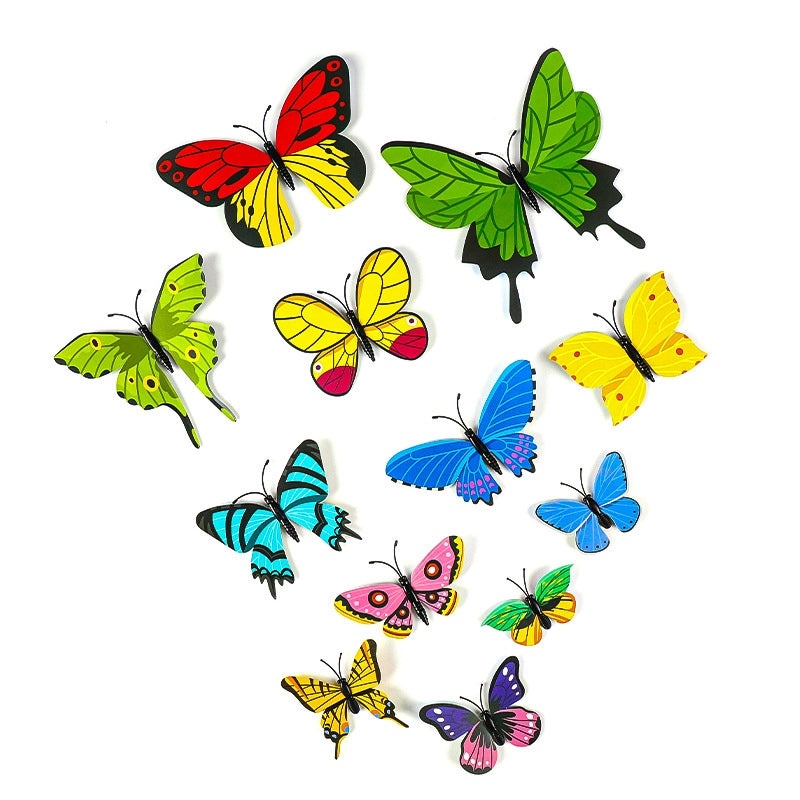 Creative Waterproof Butterfly Wall Stickers Self-adhesive PVC Home Decor Background|Home Decor & Wall Stickers