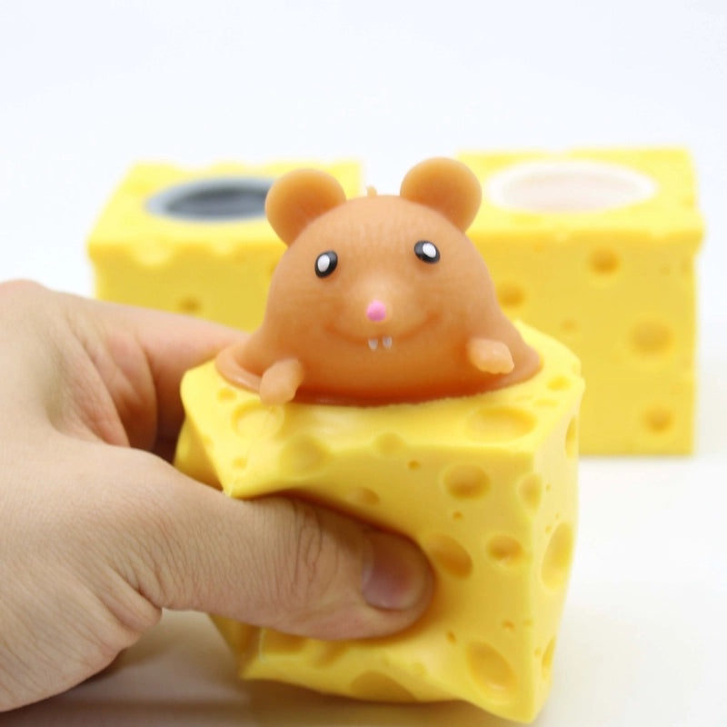 Cute Cheese Mouse Squeeze Toy|Stress Relief Toy
