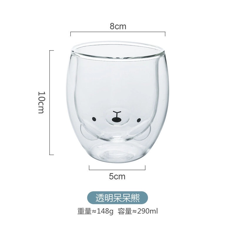 Adorable Cartoon Style Glass Water Bottles for Kids and Adults|Drinkware & Bottles