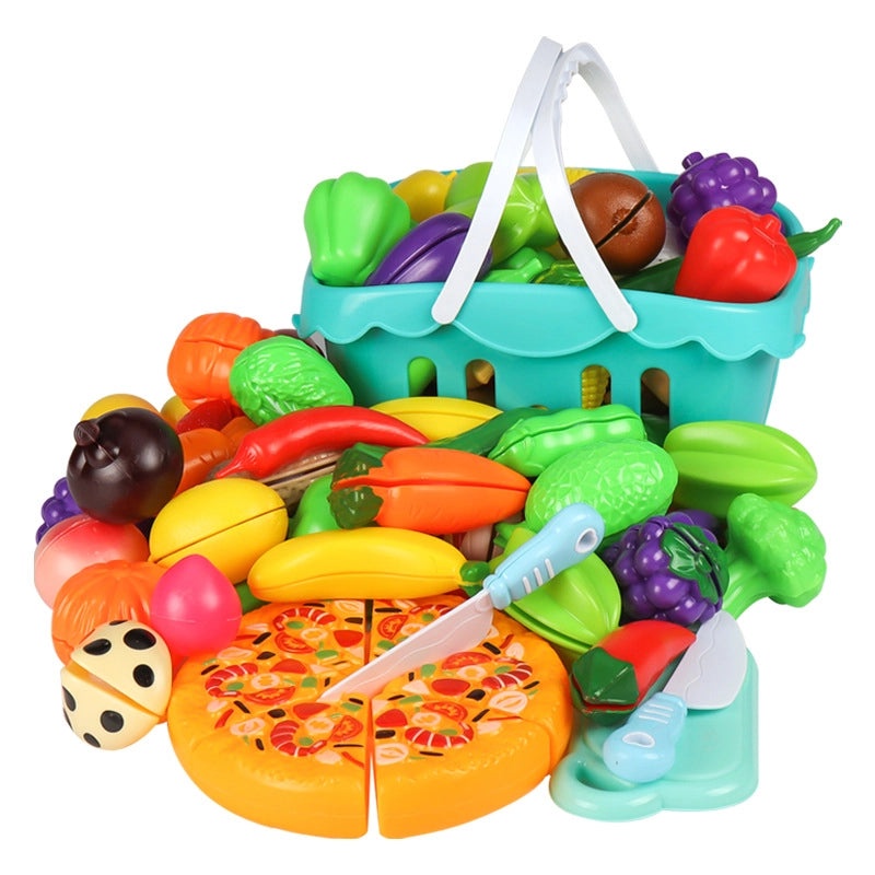 100-Piece Kids Toy Set|Educational Fruit and Vegetable Models for Early Learning|Preschool Cognitive Development|Kindergarten Play|Early Educatio