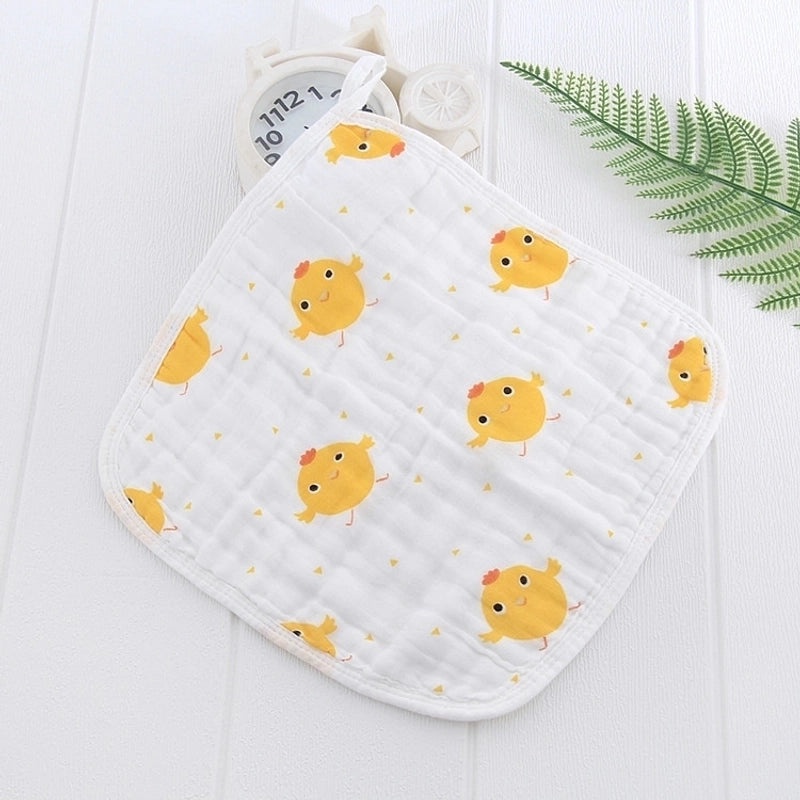 Cartoon Style Cotton Baby Burp Cloths Soft and Minimalist Newborn Accessories|Baby Accessories