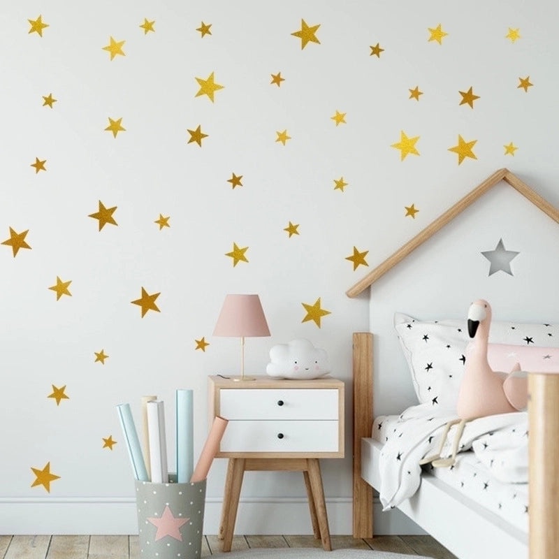 Minimalist Solid Color Star Wall Decals|Home Decor Wall Stickers