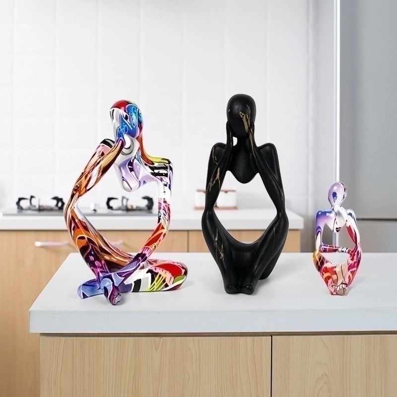 Thinker Sculpture Desk Ornament for Home, Living Room, and Office Decor | Home Decor & Office Accessories