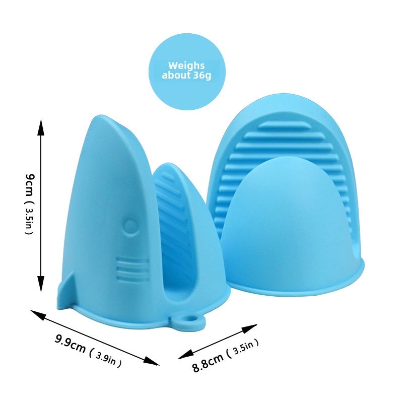 高温耐热鲨鱼硅胶防烫夹|厨房用品和烹饪工具