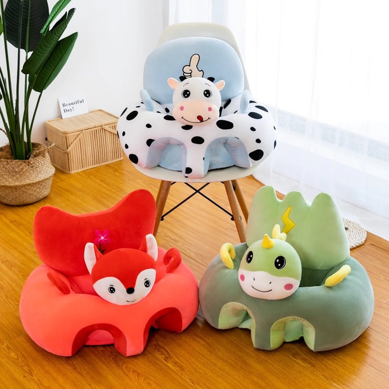 Cartoon Plush Baby Learning Sofa Chair Soft Children's Lazy Seat Comfortable Baby Gift|Baby & Kids Furniture