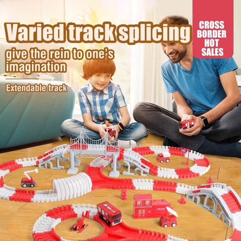 Handmade DIY Electric Fire Rail Car Educational Toys for Children Popular Student Gifts|Educational Toys