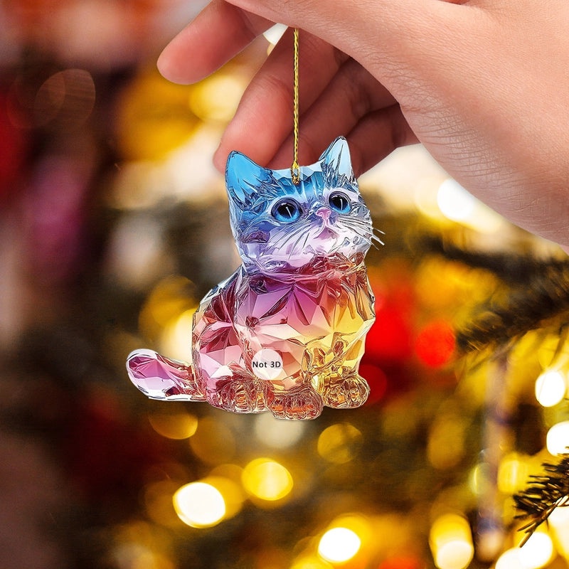 Adorable Dog and Cat Acrylic Hanging Ornaments for Wall Decor | Home Decor
