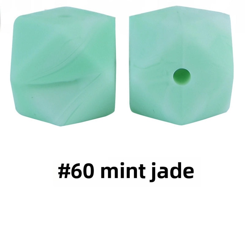 17mm Silicone Octagonal Beads for Pacifier Chains DIY Accessories | Baby & Mom Essentials
